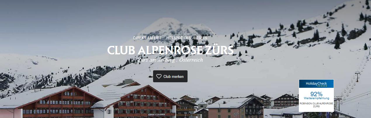 Robinson Alpenrose Zürs 