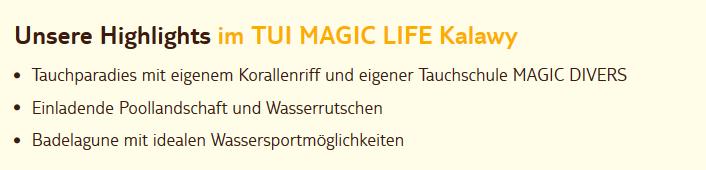 Club Magic Life Kalawy Imperial Highlights