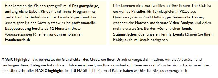 Club Magic Life Marmari Palace Aktivitäten