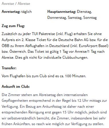Club Magic Life Plimmiri Reise Details