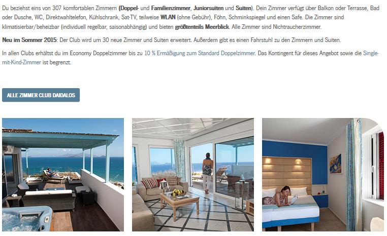 Robinson Daidalos Zimmer 