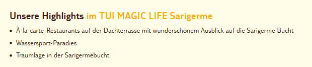 Tui Magic Life Sarigerme 